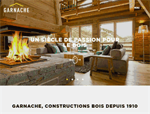 Tablet Screenshot of maison-garnache.com